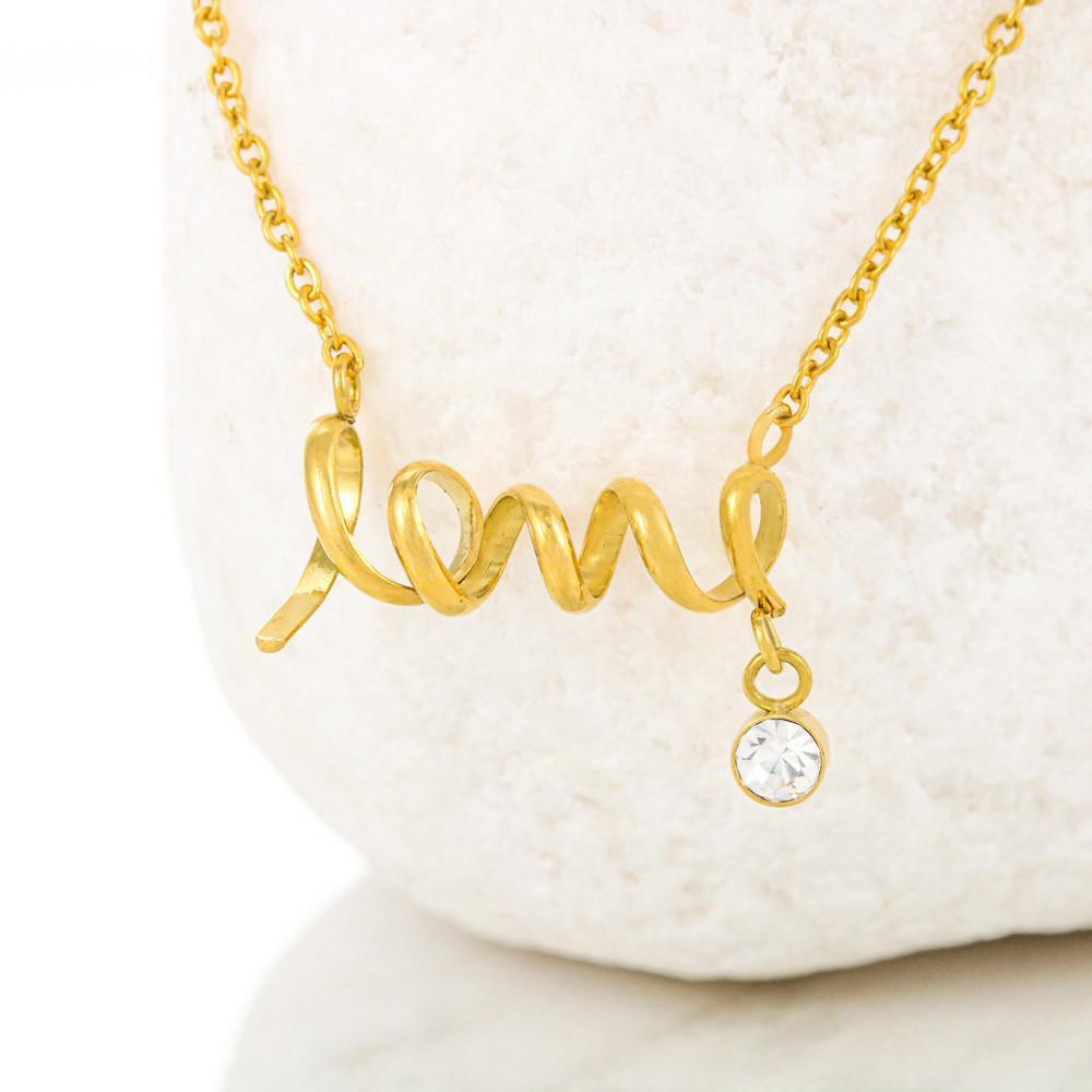 To My Wonderful Wife Love Interlocking Hearts Necklace Jewelry