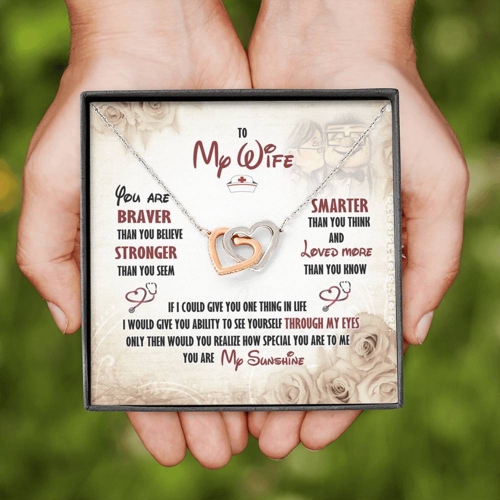 To My Wife Happily Ever After Love Knot Necklace Jewelry