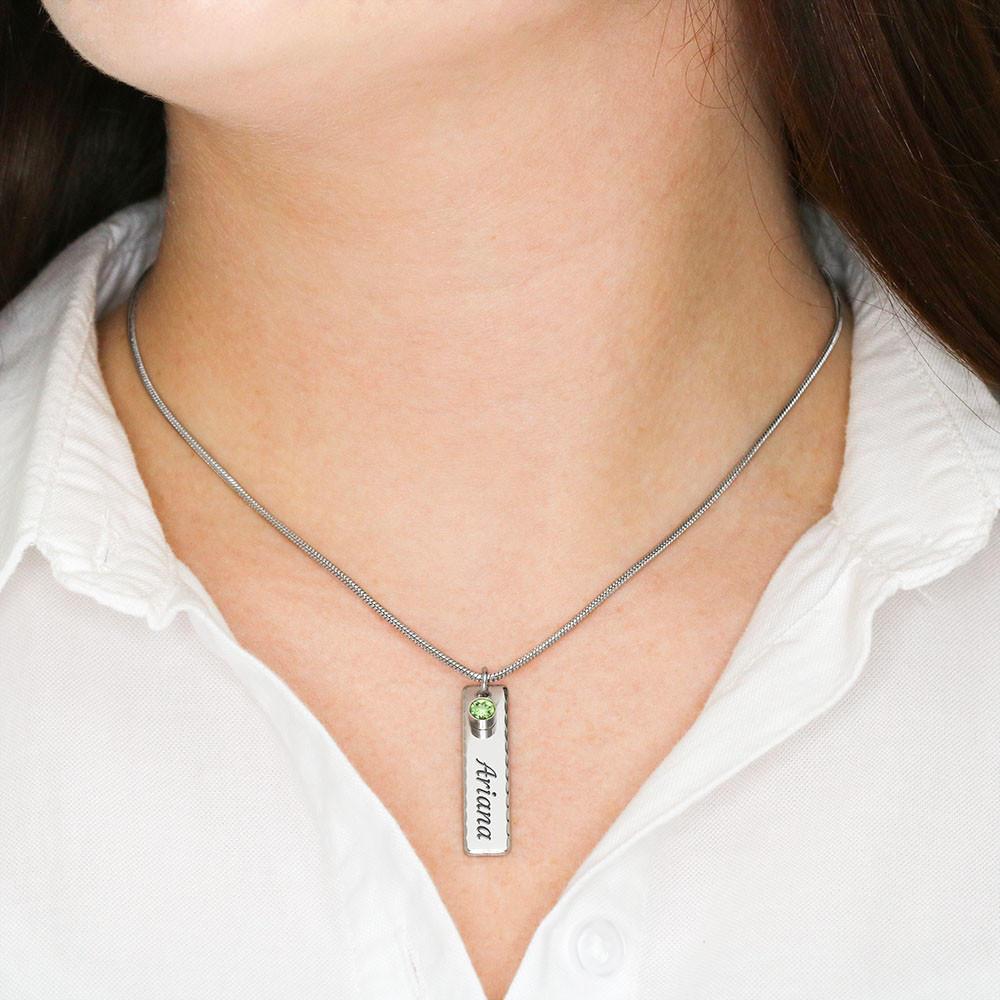 Father And Son Hunting Partners For Life Birthstone Necklace With Pod Message Card Jewelry