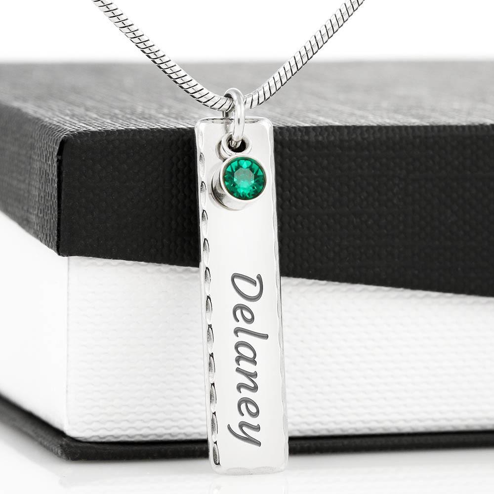 Father And Son Hunting Partners For Life Birthstone Necklace With Pod Message Card Jewelry