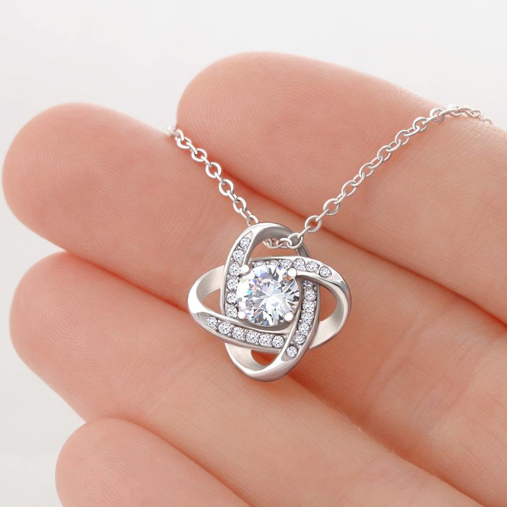 Love Comes In Many Color And I You With Every Shade Of Your Heart Lgbtq+ Rainbow Knot Necklace
