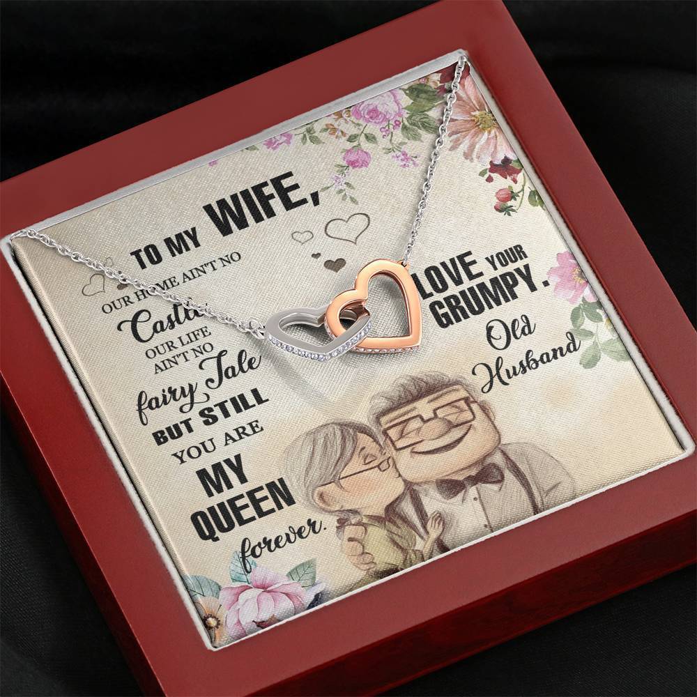 To My Wife Necklace Mahogany Style Luxury Box Jewelry