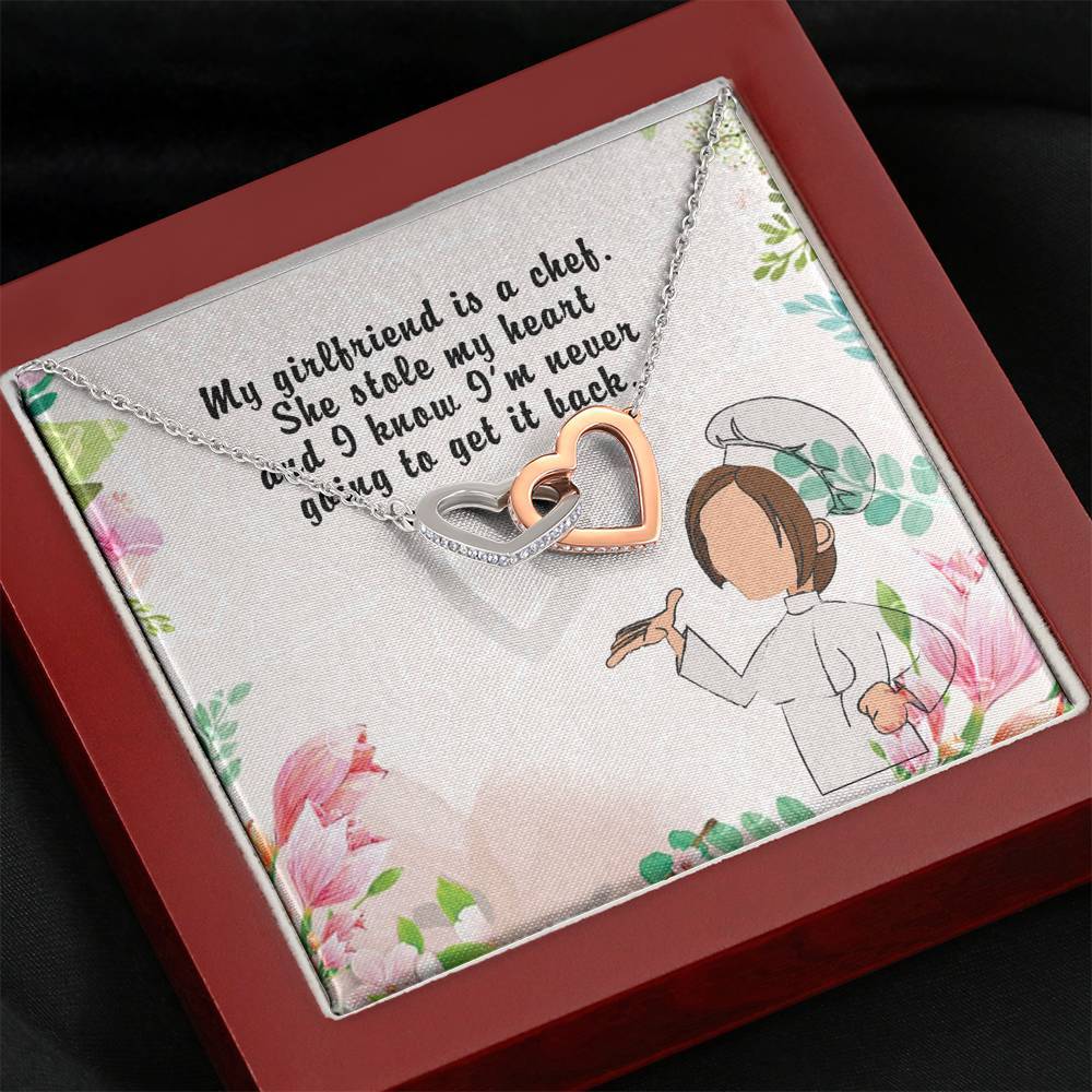 To My Girlfriend Necklaces For Valentine Mahogany Style Luxury Box Jewelry