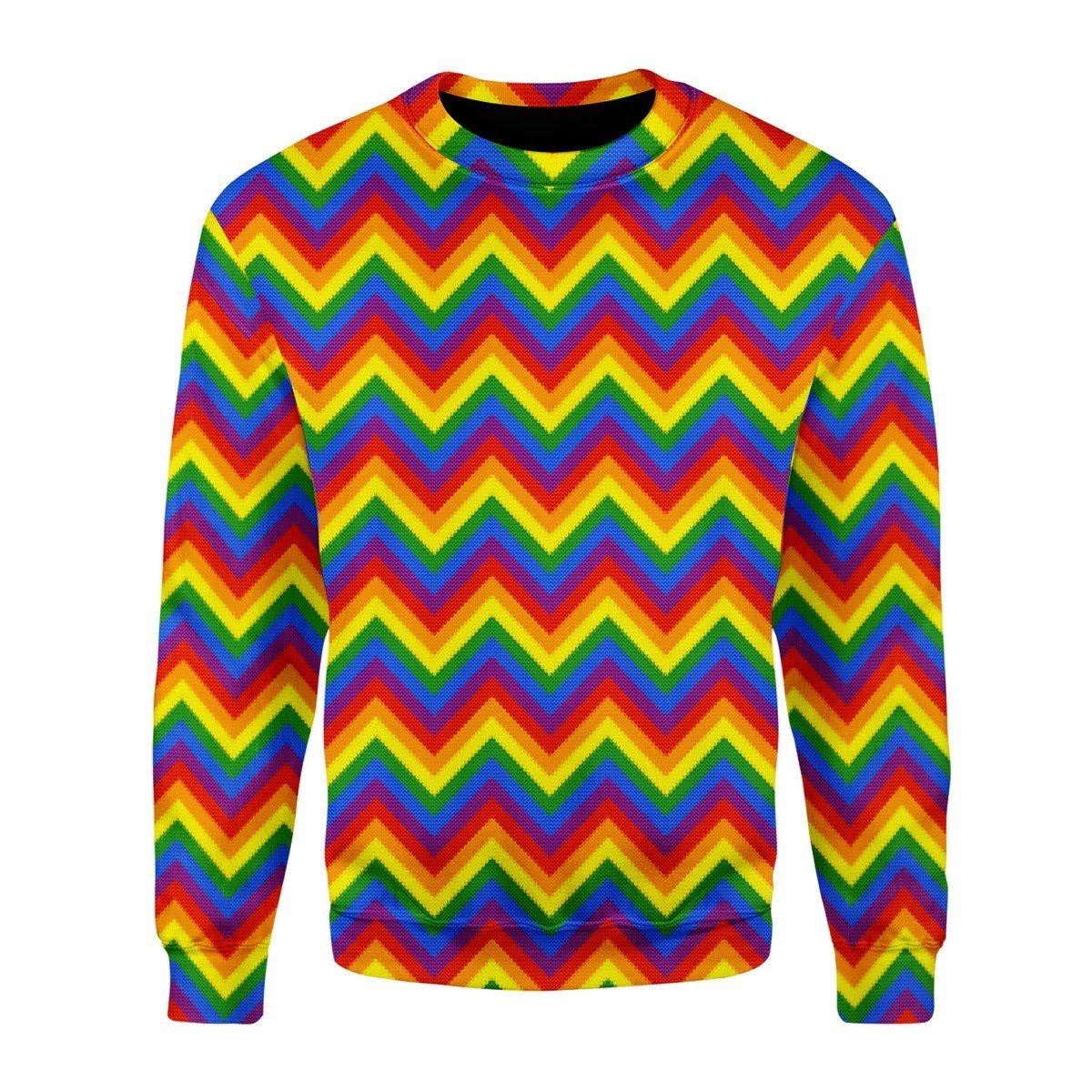 Gearhomies Christmas Unisex Sweater LGBTQ+ Seamless 3D Apparel