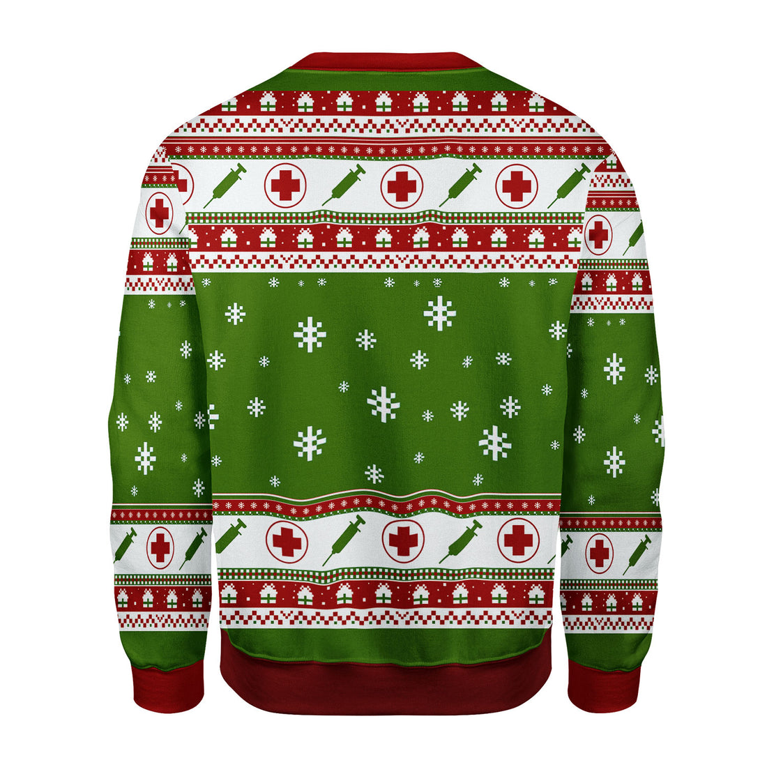 Customspig Christmas Sweater Grinch Nurse 3D Apparel