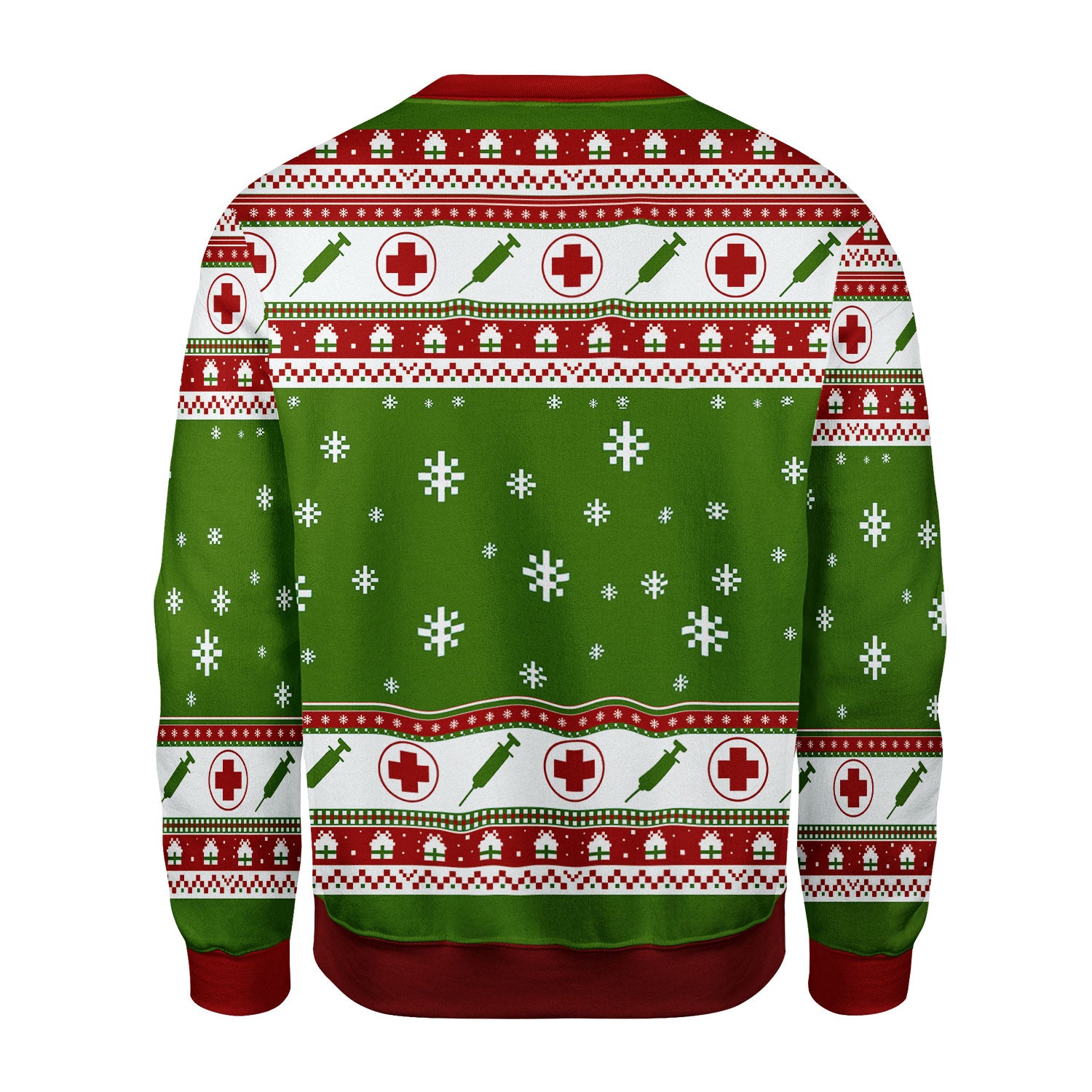 Customspig Christmas Sweater Grinch Nurse 3D Apparel