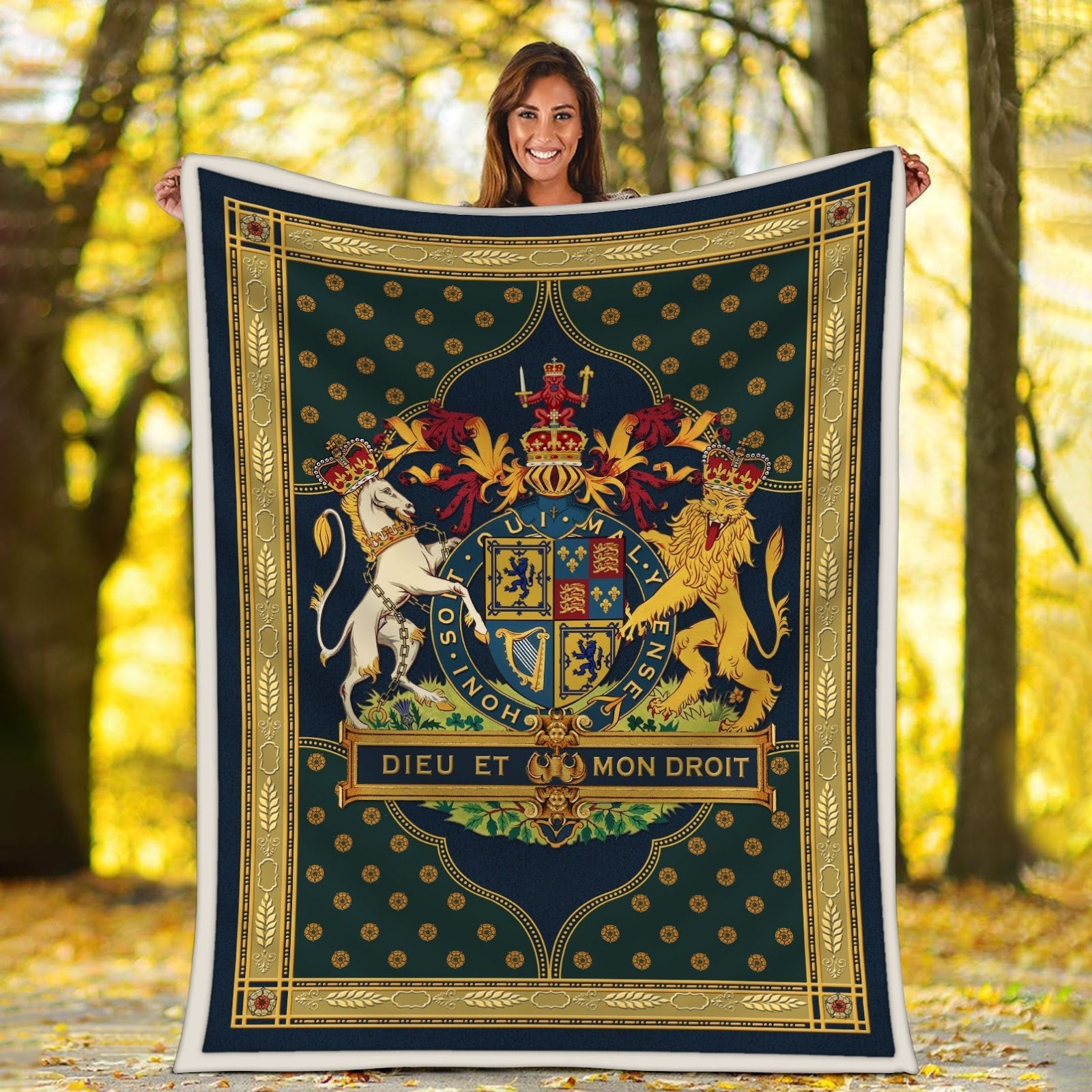 Stuart Coat Of Arms Blanket / S (51 X 59 Inches - 4 5 Feet ) Qm1527