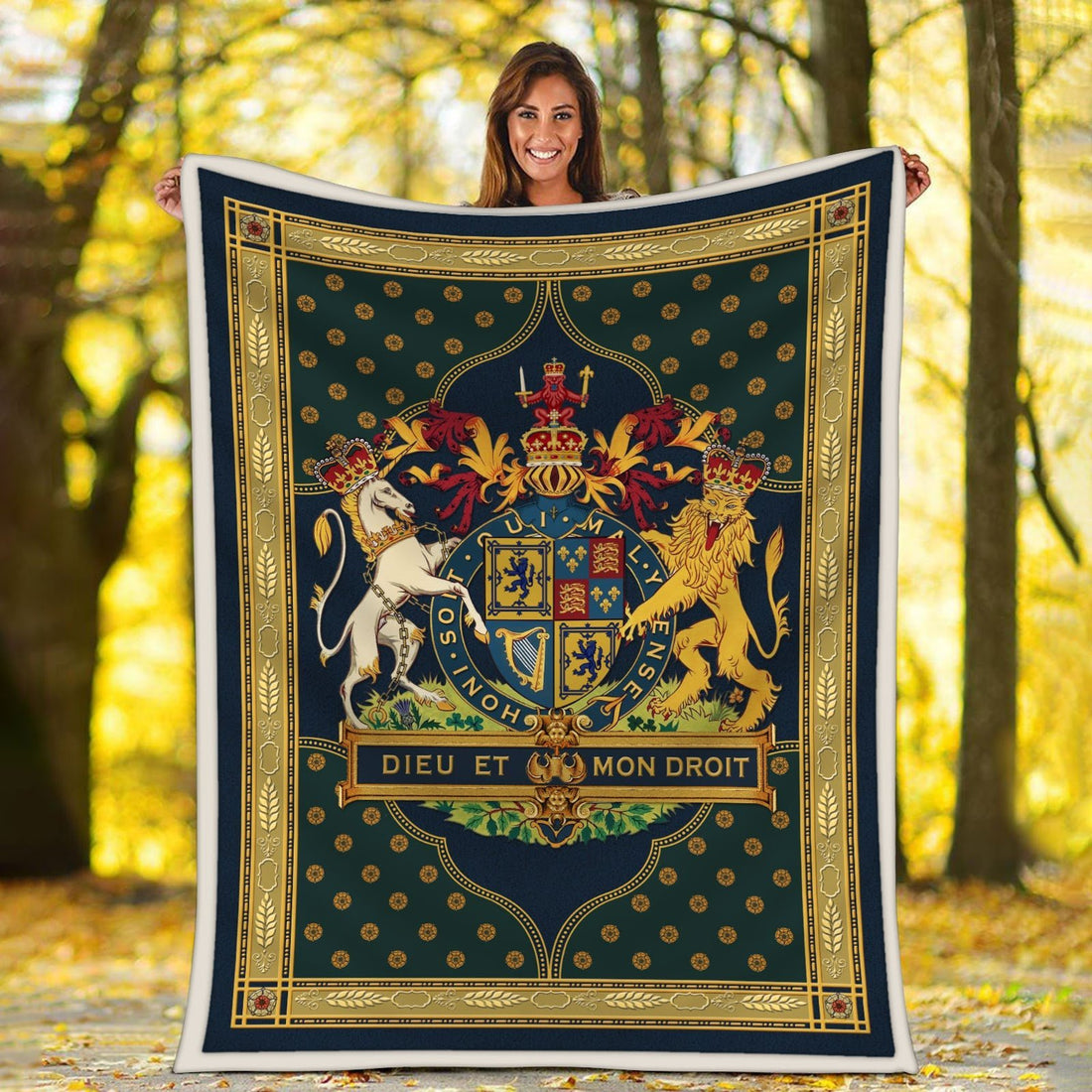 Stuart Coat Of Arms Blanket / S (51 X 59 Inches - 4 5 Feet ) Qm1527