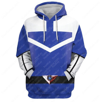 Blue Pr Time Force Hoodie / S Qm186
