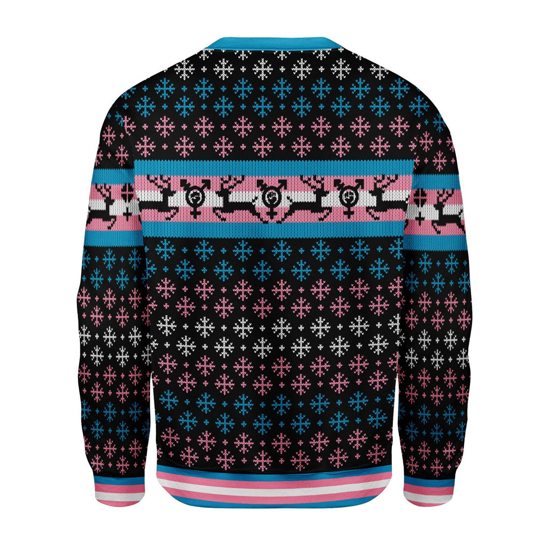 Customspig Christmas Sweater Transgender Pride Flag 3D Apparel