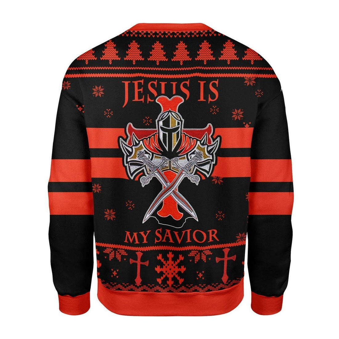 Gearhomies Christmas Unisex Sweater Knight Templar Ugly Christmas 3D Apparel