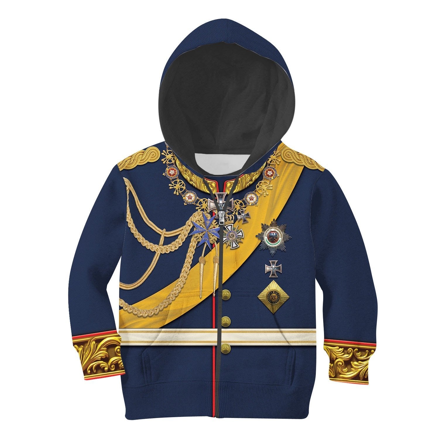 Frederick Iii German Emperor Kid Zip Hoodie / S Qm672