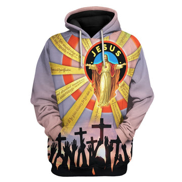 Customspig Tops Pullover Sweatshirt Jesus 3D Apparel