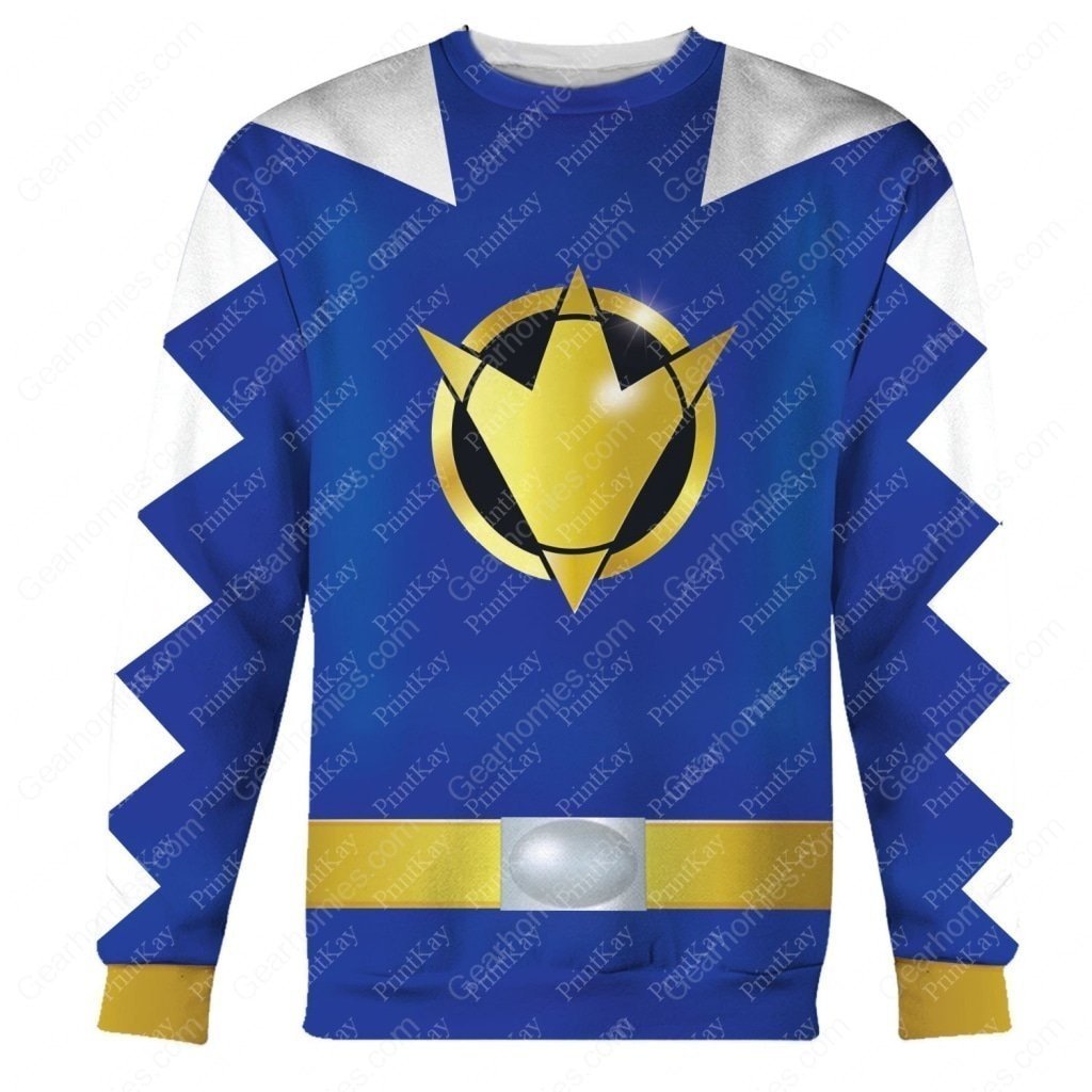 Dino Thunder Blue Hoodie / S Qm77