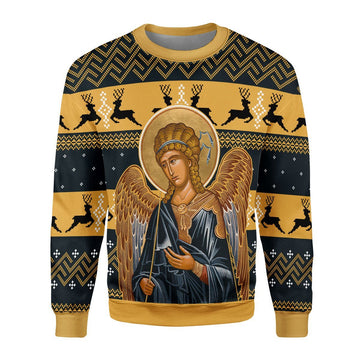 HumansBold Unisex Sweatshirt St. Archangel Gabriel 3D Apparel