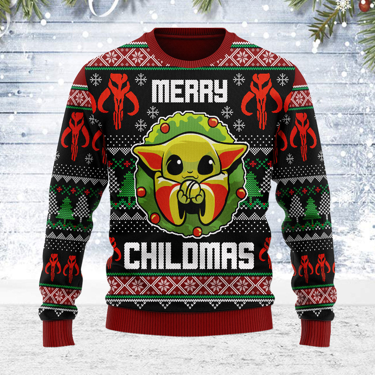 Customspig Ugly Christmas Sweater Merry Chilma 3D Apparel