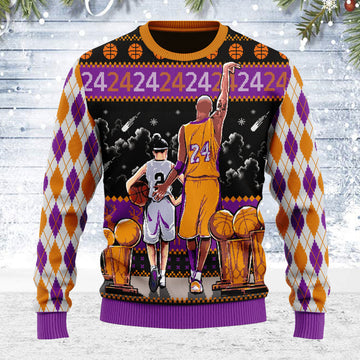 Customspig Ugly Christmas Sweater Father and Daughter Best Friends For Life 3D Apparel