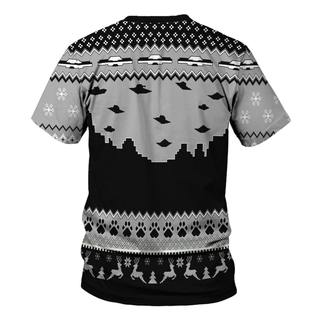 Customspig Unisex T-shirt UFO Happy Dog 3D Apparel