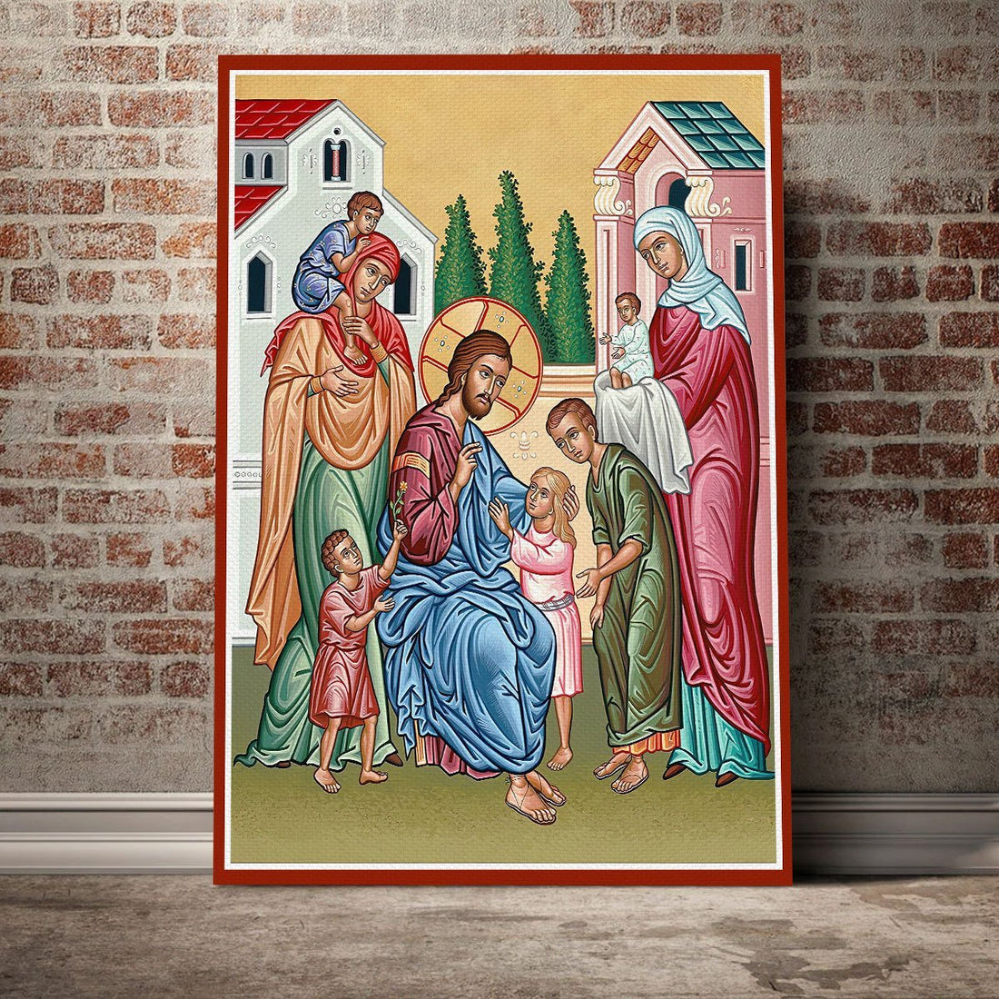 Customspig Canvas Jesus Christ and The Children