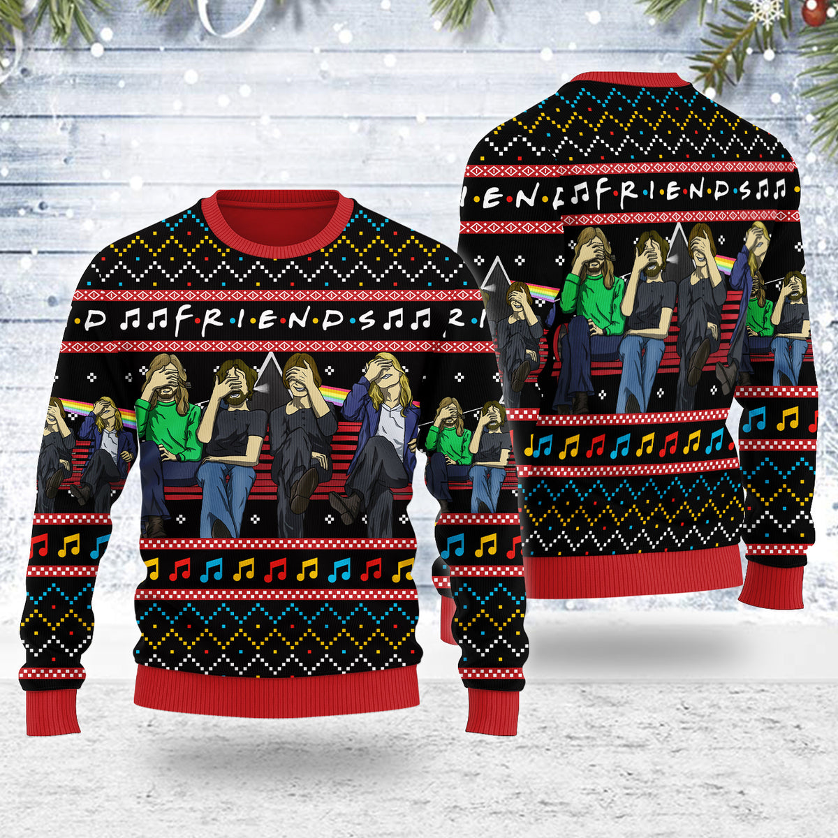 Customspig Ugly Christmas Sweater Friends Christmas 3D Apparel