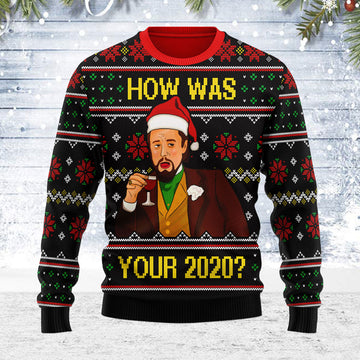 Customspig Ugly Christmas Sweater How Was Your 2020 3D Apparel
