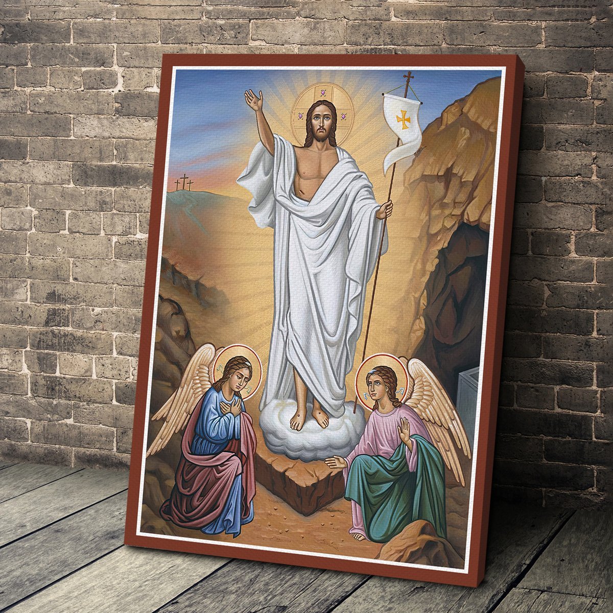 Customspig Canvas Jesus Christ Victorious Resurrection