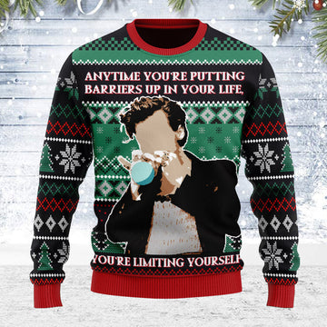 Customspig Ugly Christmas Sweater Harry Styles Vouge Cover 3D Apparel