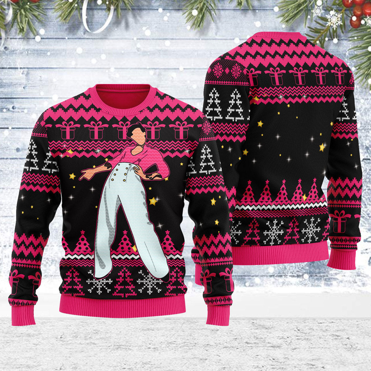 Customspig Ugly Christmas Sweater Harry Fine 3D Apparel