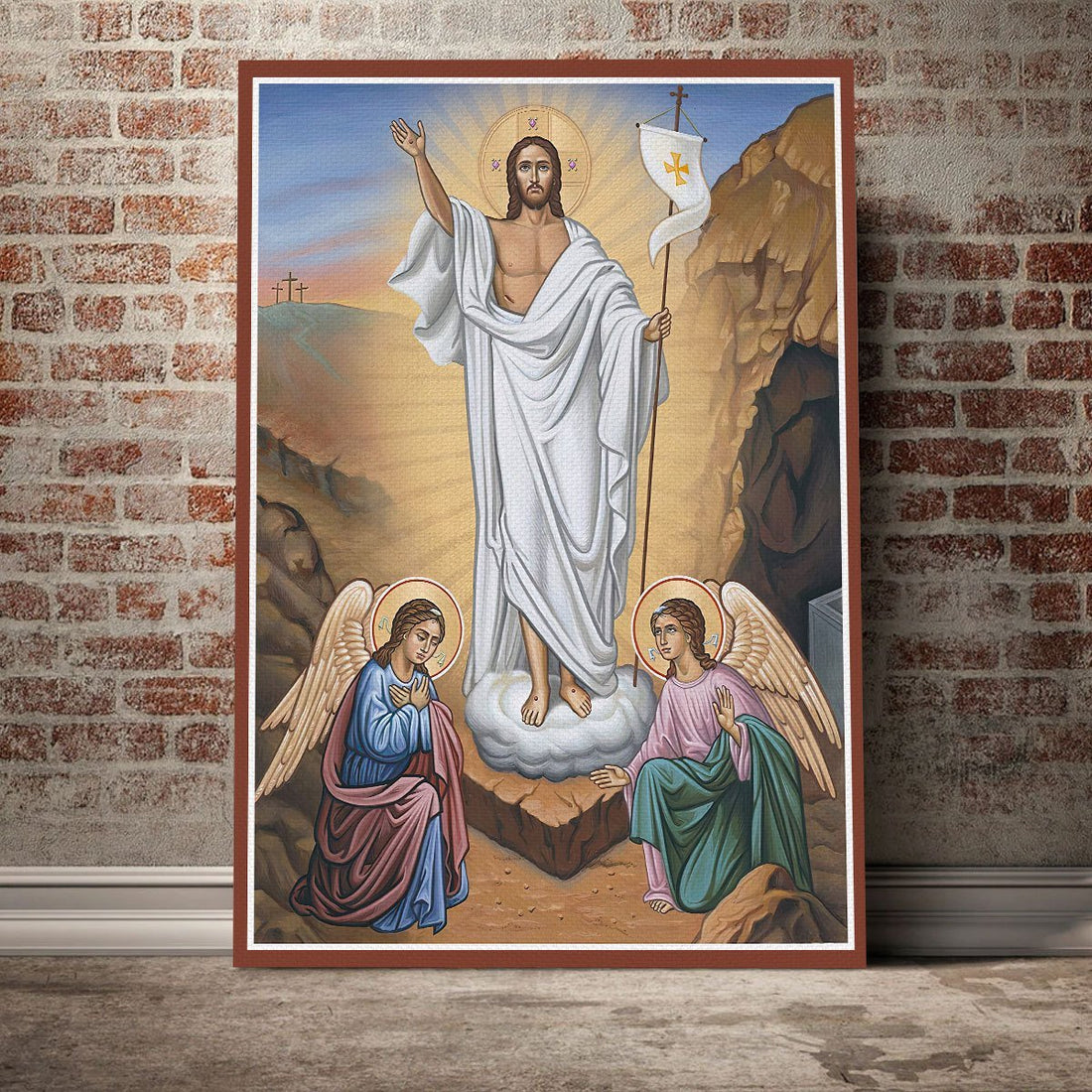 Customspig Canvas Jesus Christ Victorious Resurrection
