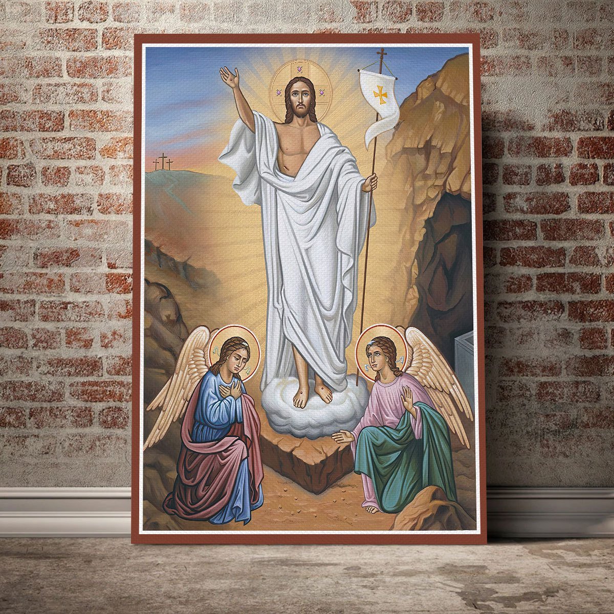 Customspig Canvas Jesus Christ Victorious Resurrection