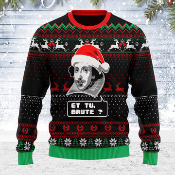 Customspig Ugly Christmas Sweater Et Tu Brute 3D Apparel