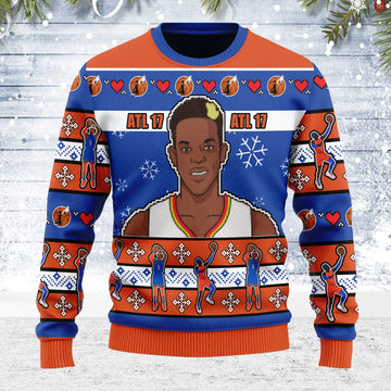 Customspig Ugly Christmas Sweater Basketball 3D Apparel