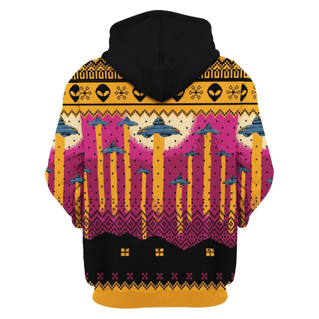 Customspig Unisex Hoodie Aliens Take Me Away UFO 3D Apparel
