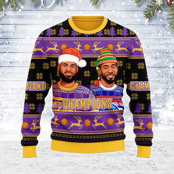 Customspig Ugly Christmas Sweater Basketball 3D Apparel