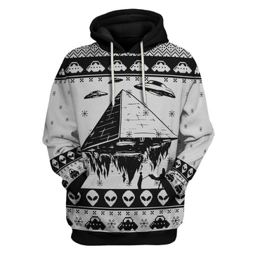 Customspig Unisex Hoodie Pyramid UFO Ancient Aliens 3D Apparel