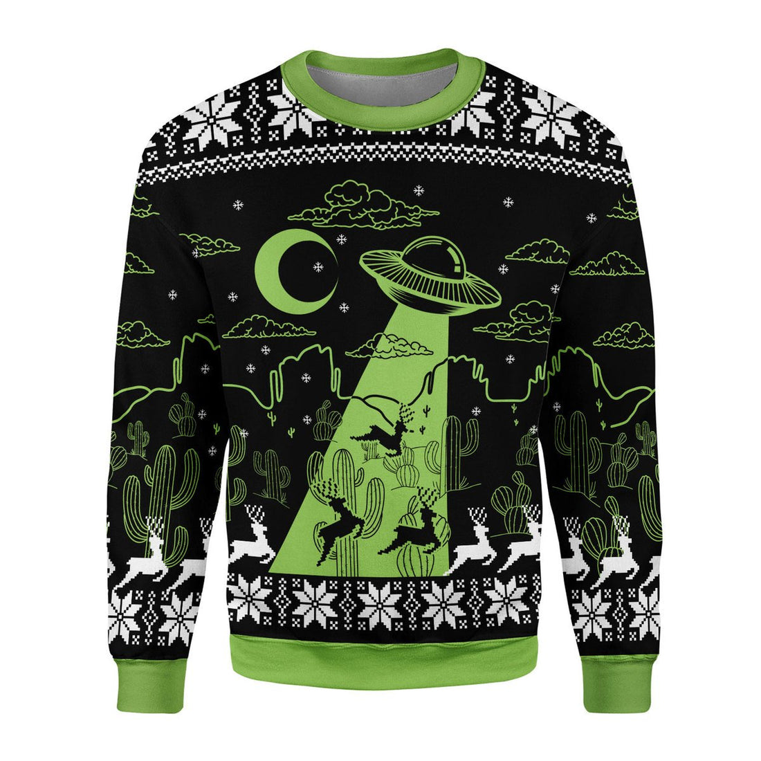 Customspig Tops Pullover Sweatshirt UFO Holographic 3D Apparel