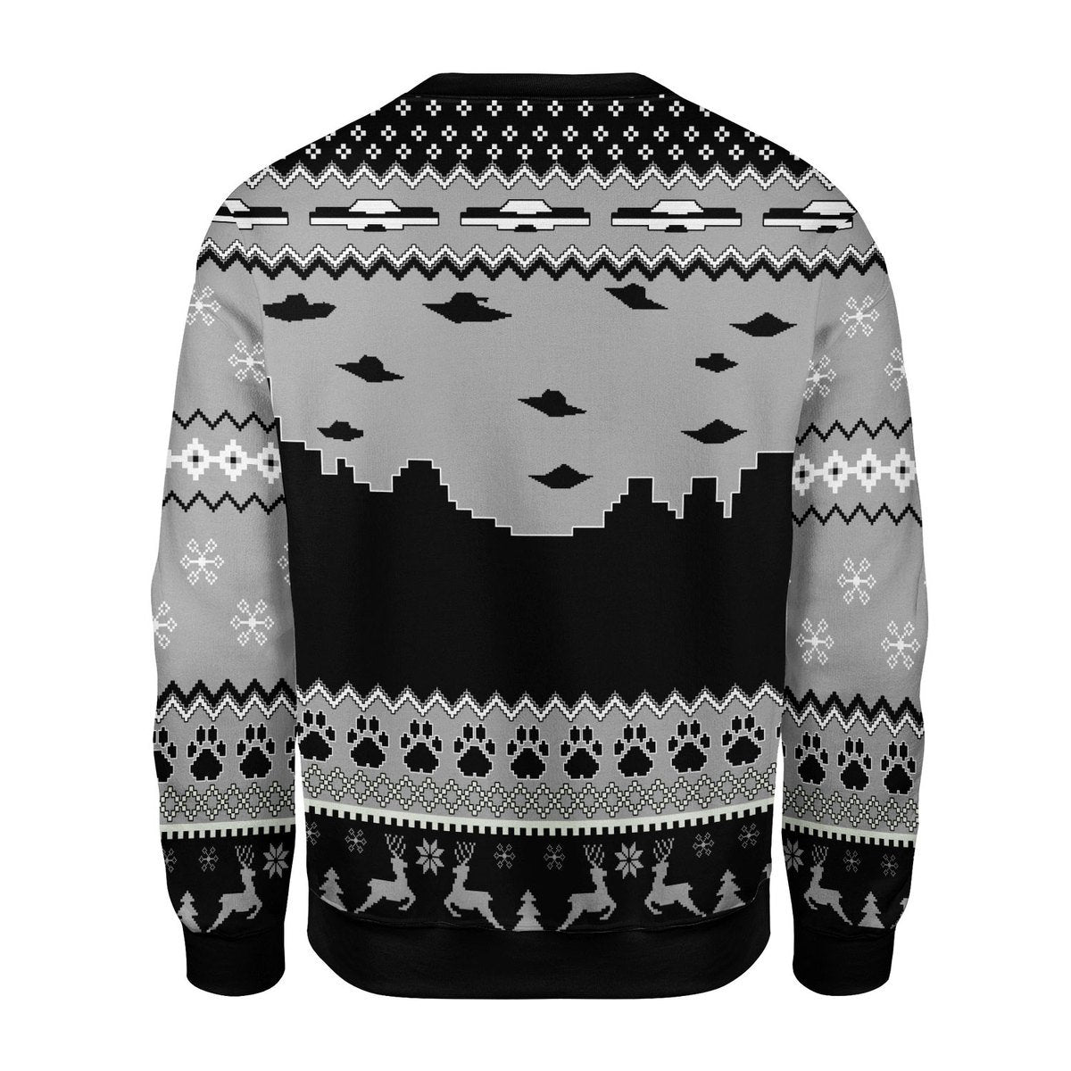 Customspig Ugly Sweater UFO Happy Dog 3D Apparel