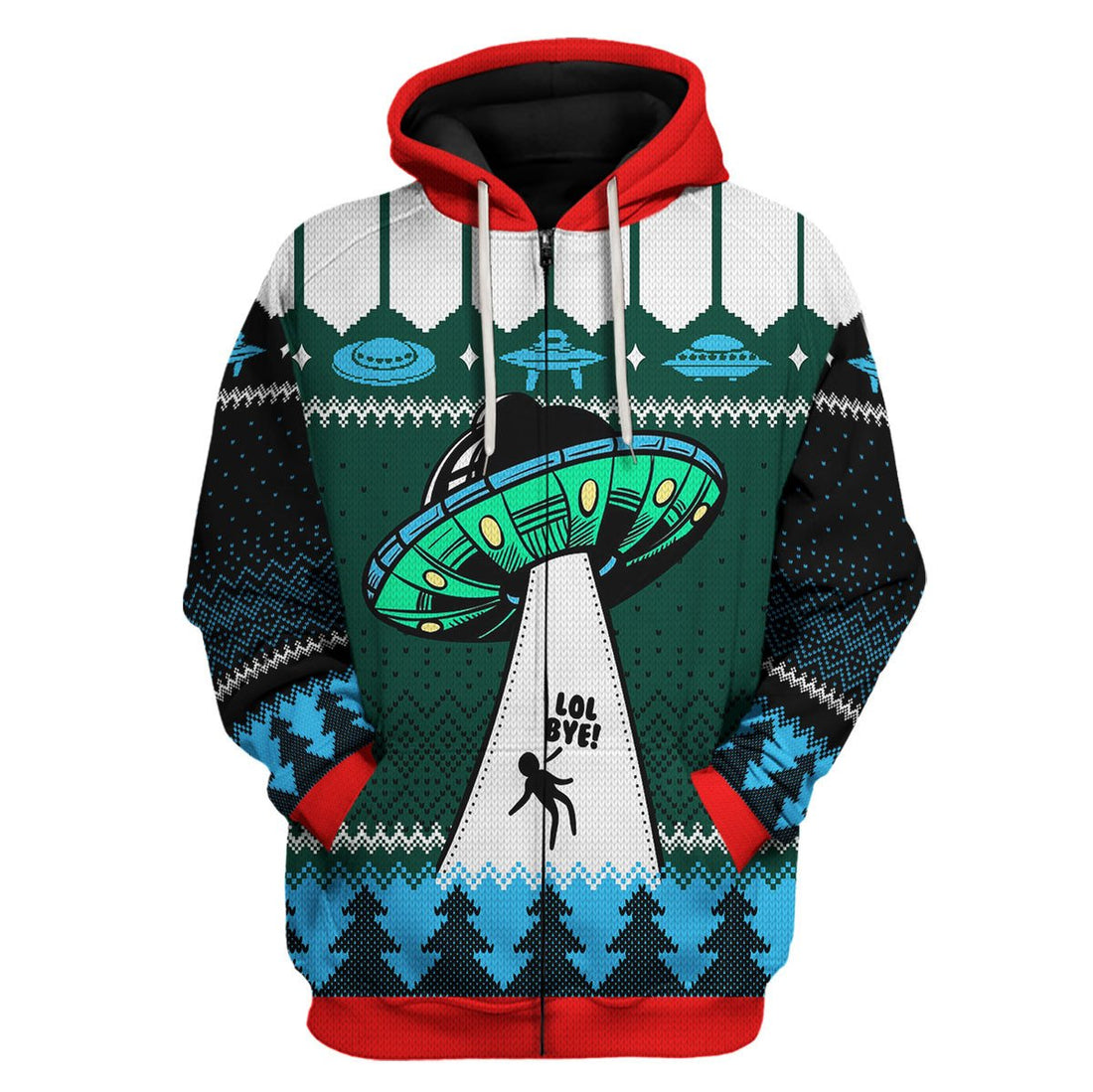 HumansBold Unisex Hoodie LOL Bye 3D Apparel