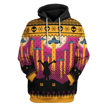 Customspig Tops Pullover Sweatshirt Aliens Take Me Away UFO 3D Apparel