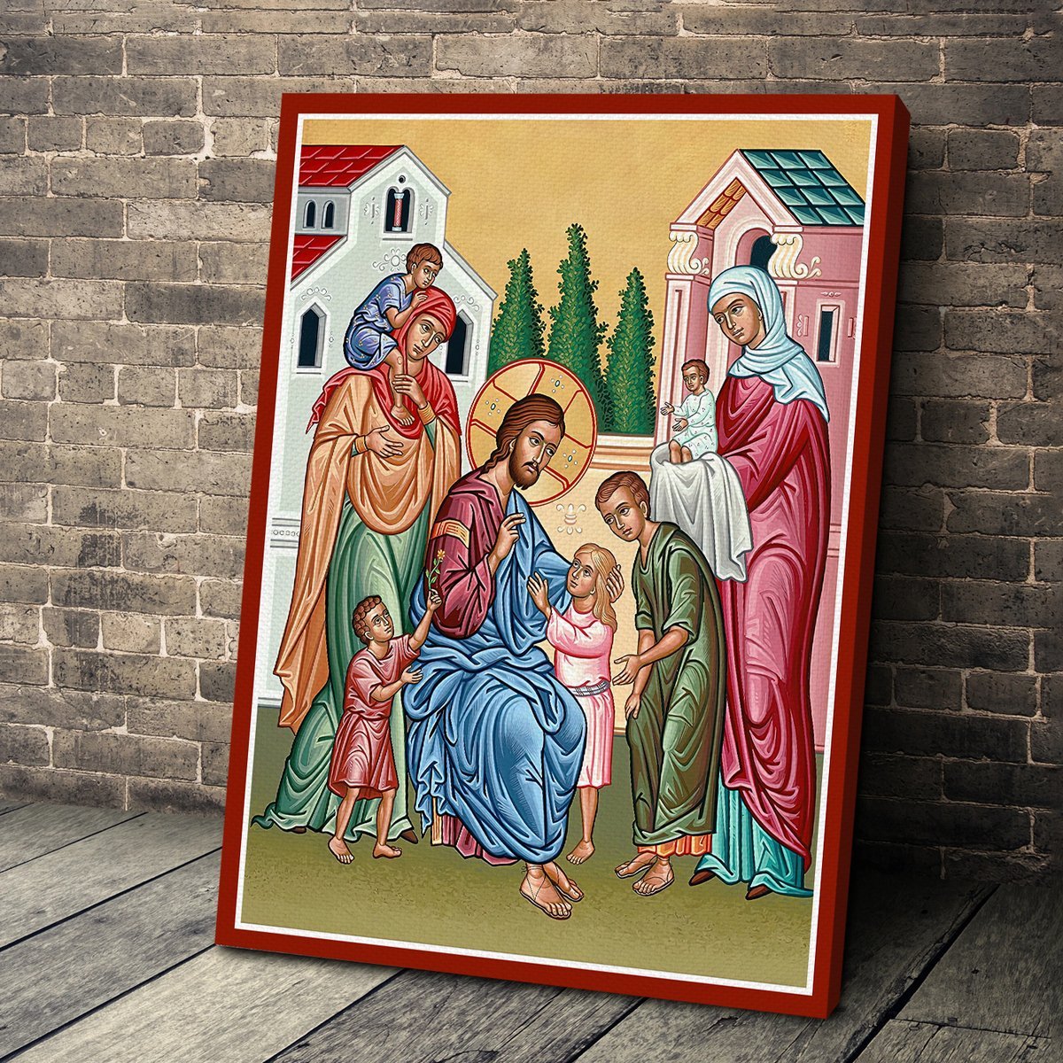 Customspig Canvas Jesus Christ and The Children