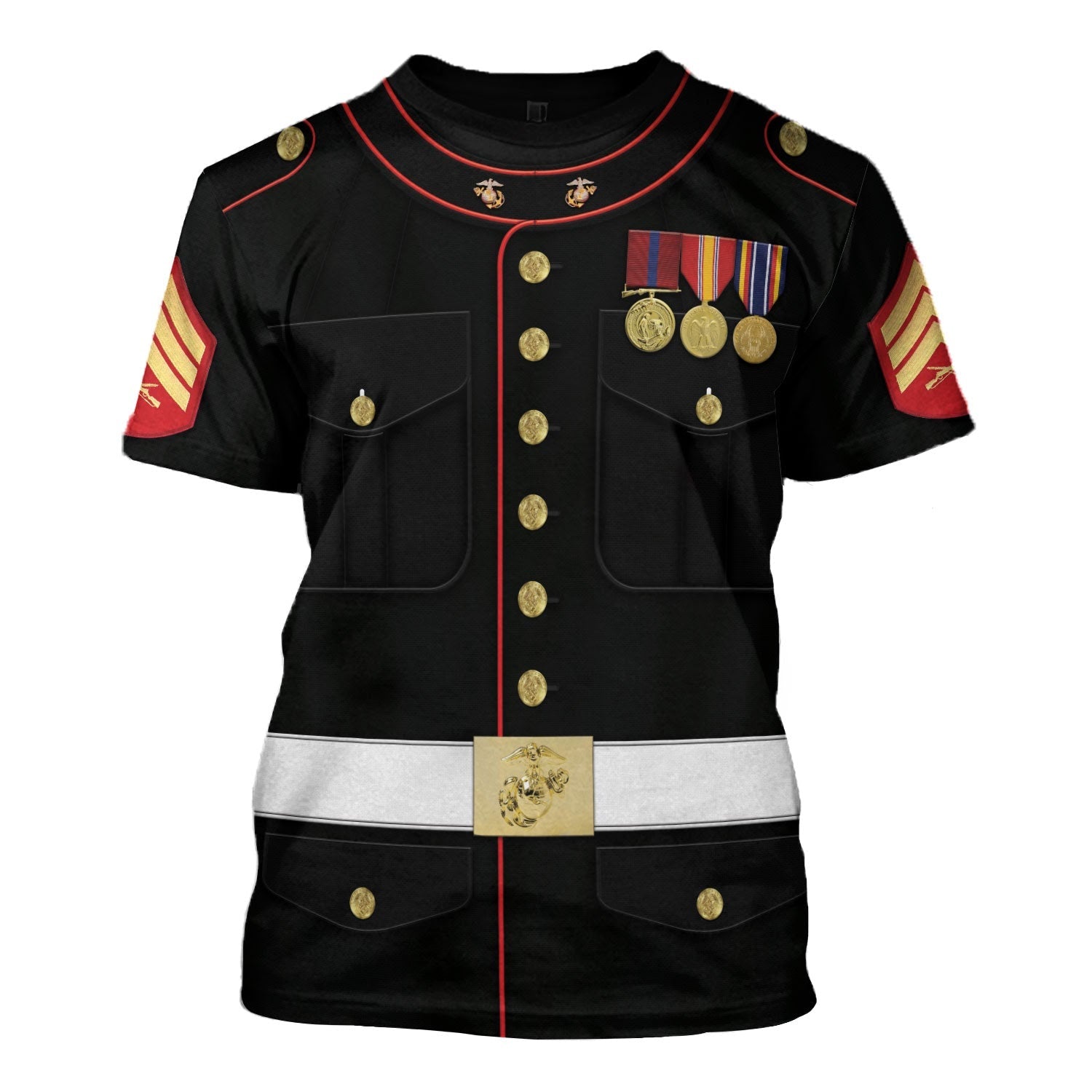 Personalize Rank and Branhches Marine Corp Blues Uniform
