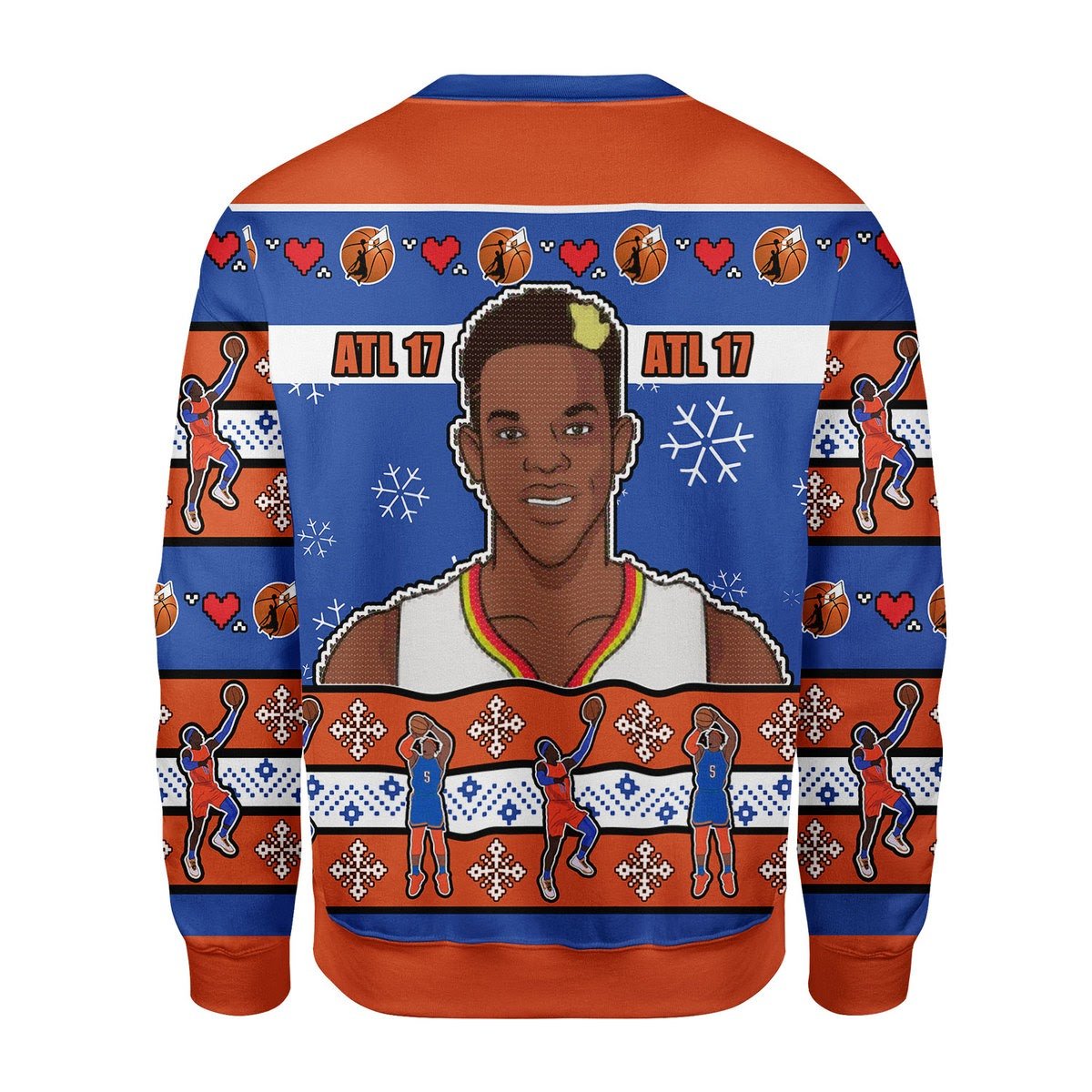 Customspig Christmas Sweater Basketball 3D Apparel
