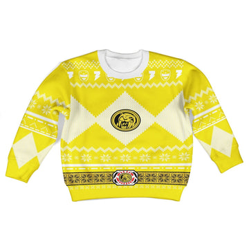 Gearhomies 3D Sweatshirt Yellow MightyMorphin
