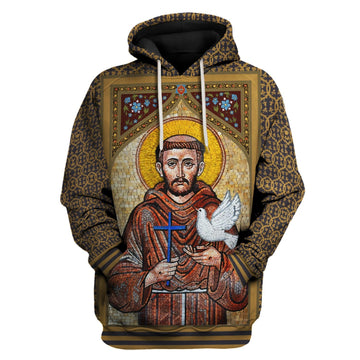 Customspig Tops Pullover Sweatshirt St.Francis of Assisi 3D Apparel