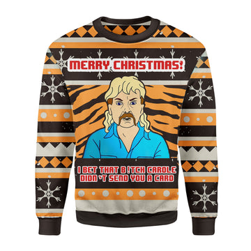 Customspig Christmas Sweater I Bet That B!tch Didn't Send You A Card 3D Apparel