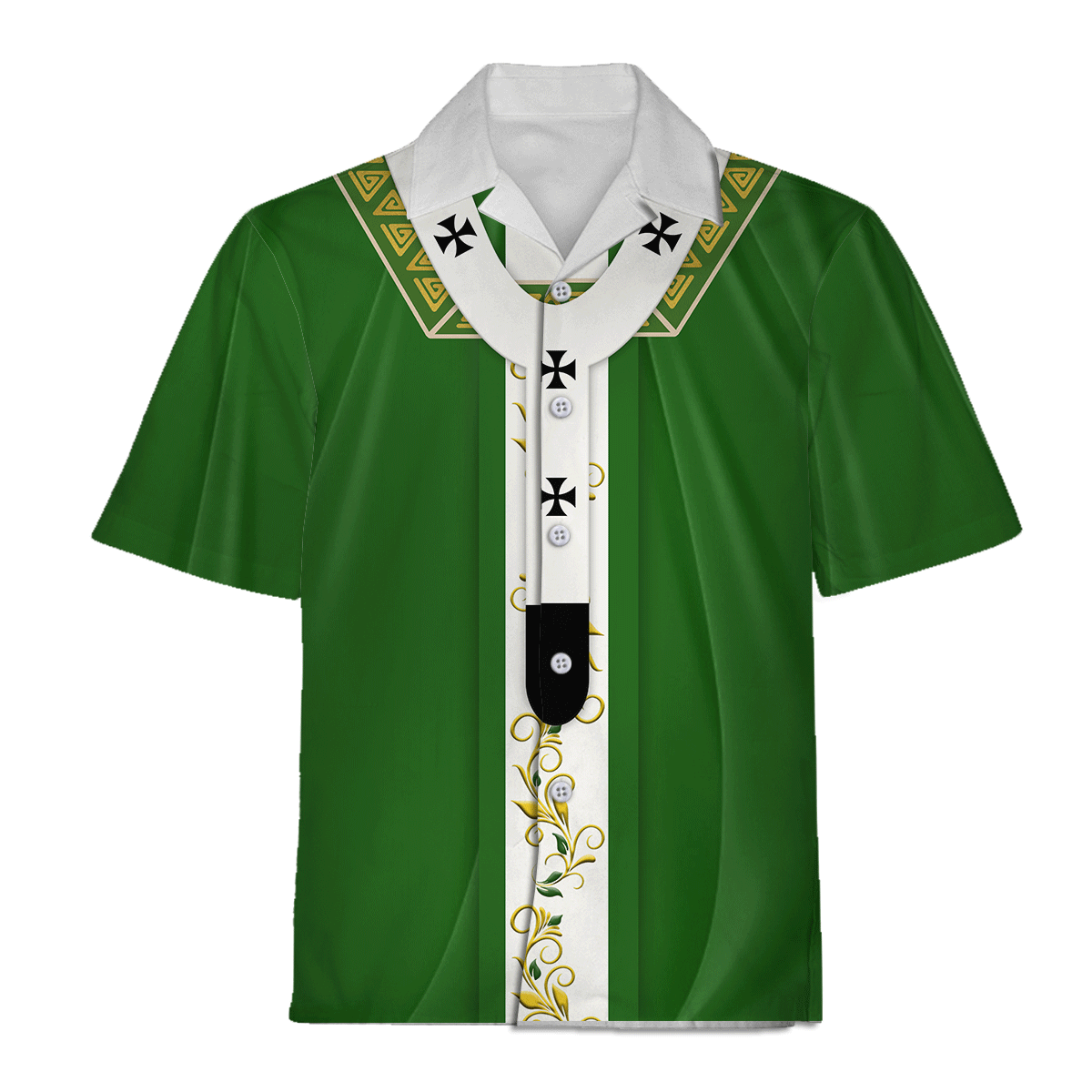 Tracksuit Tops Pullover Sweatshirt Pope Francis in Green Liturgical Vestment 3D Apparel