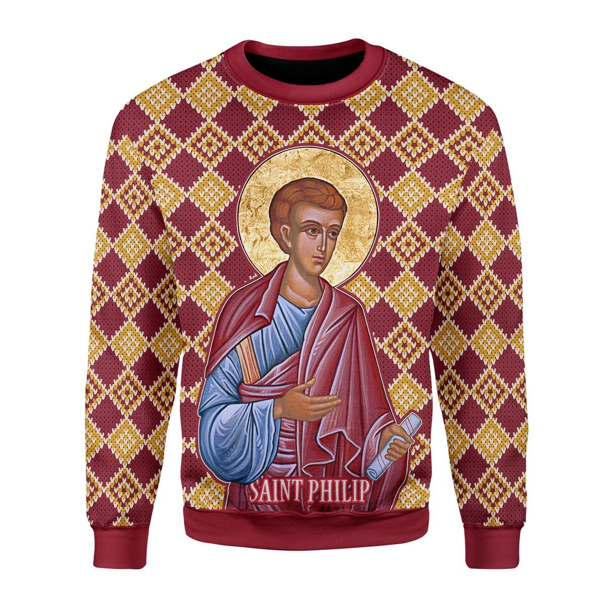 Gearhomies Christmas Unisex Sweater Philip the Apostle 3D Apparel