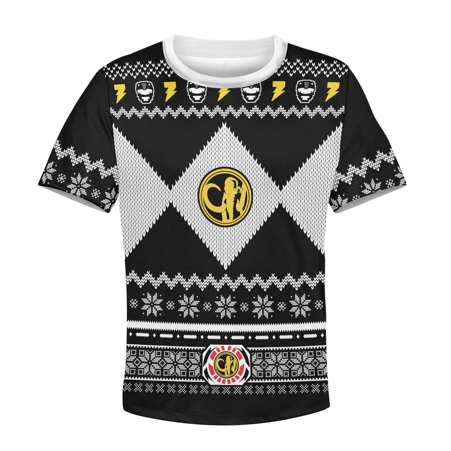 HumansBold Black Power Rangers Kid T-Shirt