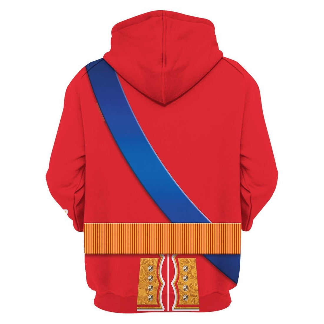 Elizabeth II England Uniform Fleece Zip Hoodie