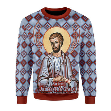 Gearhomies Christmas Unisex Sweater James the Great Ugly Christmas 3D Apparel